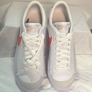 Nike Youth White and Orange Sneakers